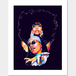 Erykah Badu Pop Art Posters and Art